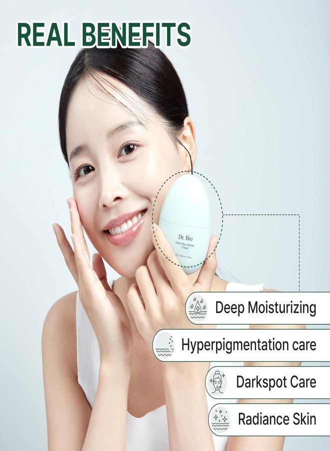 دكتور بيو كريم دكتور بيو جرين رايس بايوم (50 مل) مع بروبيوتيك، مرطب نباتي، يقلل البقع الداكنة، يعالج فرط التصبغ والعيوب، بشرة مشرقة، يقوي حاجز البشرة، خالٍ من العطور، عناية بالبشرة الكورية - Image 3